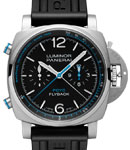 Luminor Yacht Challenge PCY in Titanium on Black Rubber Strap with Black Dial