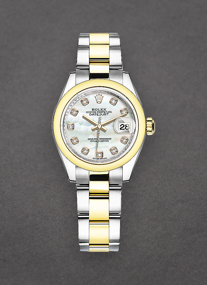 Rolex Unworn Datejust 28mm in Yellow Gold with Smooth Bezel