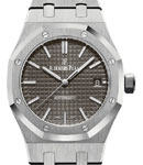 Royal Oak in Steel on Steel Bracelet with Gray Dial
