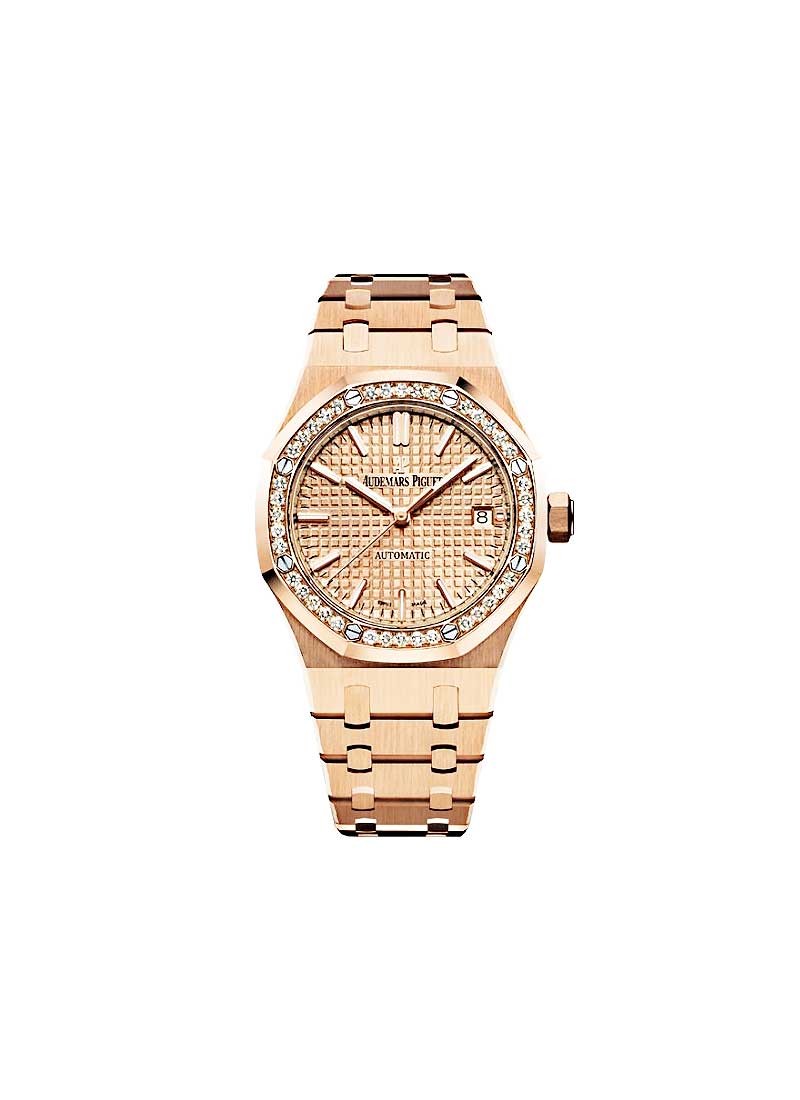 15451OR.ZZ.1256OR.03 Audemars Piguet Royal Oak Lady's Rose Gold with ...