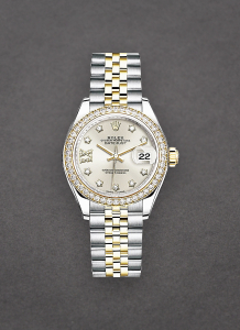 Rolex Unworn 279383RBR s9dix8dj Datejust 28mm in Steel with Yellow Gold Diamond Bezel 279383RBR s9dix8dj