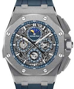 Royal Oak Offshore Grande Complication in Titanium - Limited to only 3 pieces on Blue Rubber Strap with Skeleton Dial