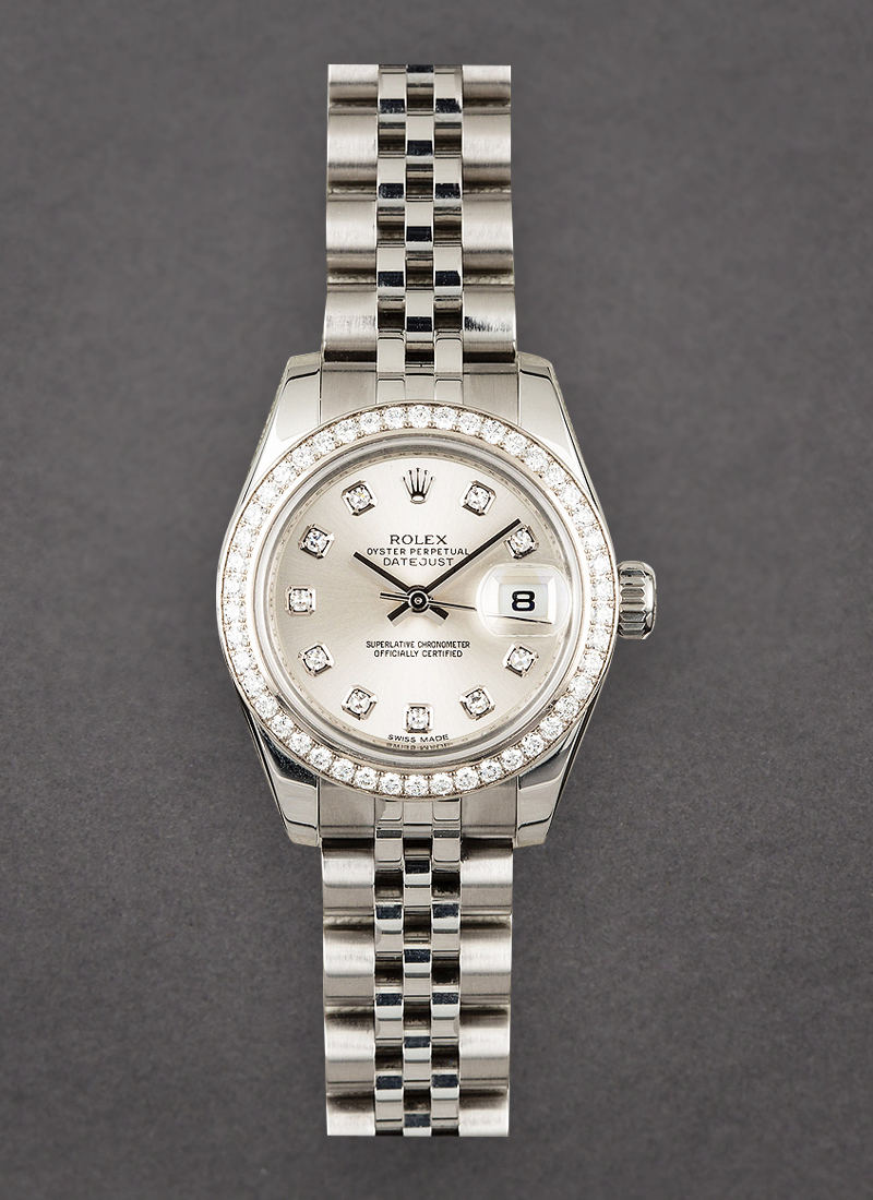 Rolex Unworn Datejust 26mm in Steel with Diamond Bezel