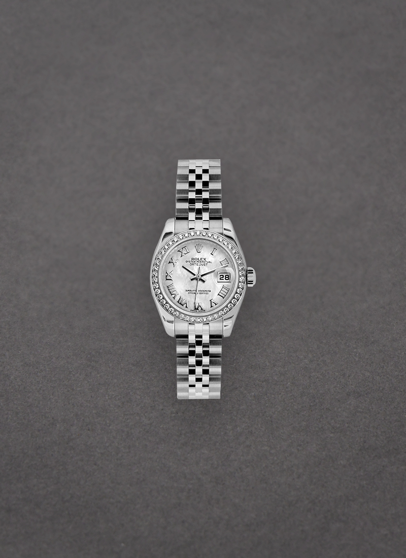 Rolex Unworn Datejust 26mm in Steel with Diamond Bezel