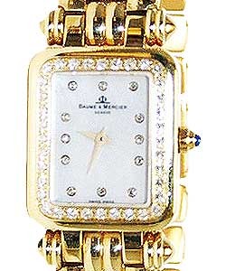 Gala in Yellow Gold with Diamond Bezel on Yellow Gold Jubilee Bracelet with Mother of Pearl Diamond Dial