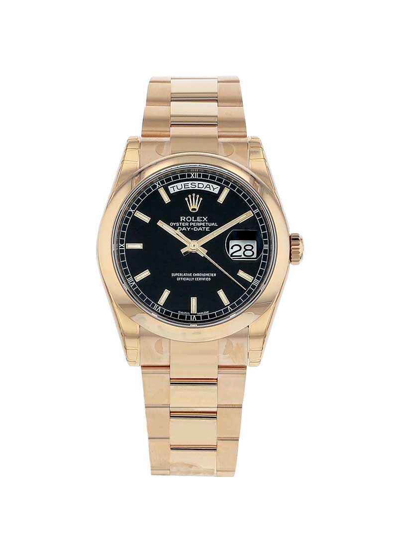Rolex Unworn Day-Date 36mm in Rose Gold with Domed Bezel