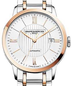 Classima 2 Tone in Steel with Rose Gold Bezel on Steel and Rose Gold Bracelet with White Dial