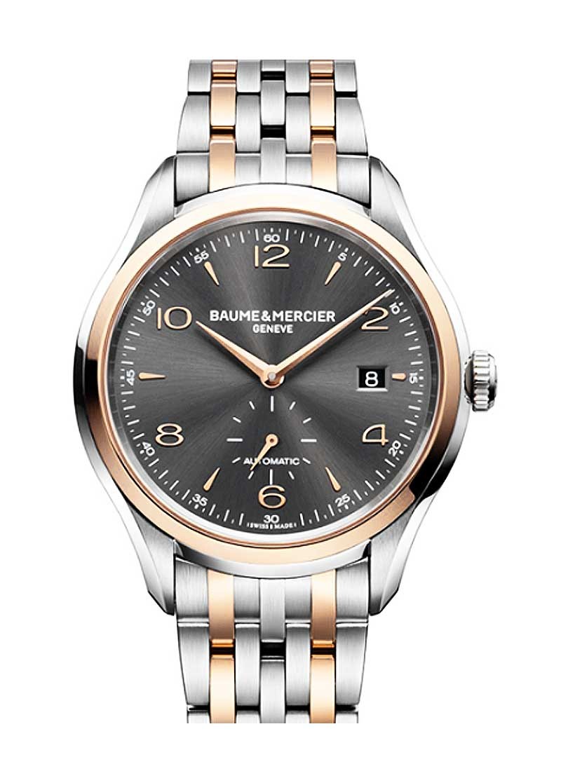 Baume & Mercier Clifton 2-Tone 41mm in Steel with Rose Gold Bezel