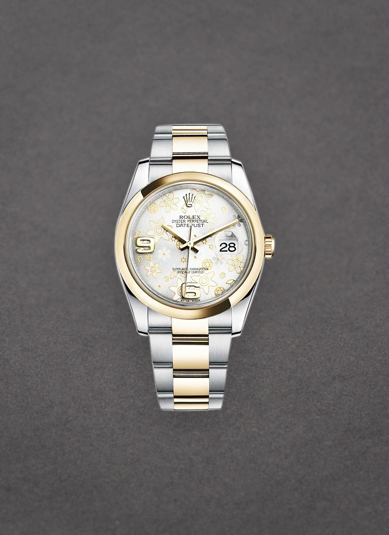 Rolex Unworn Datejust 36mm in Steel with Yellow Gold Domed Bezel