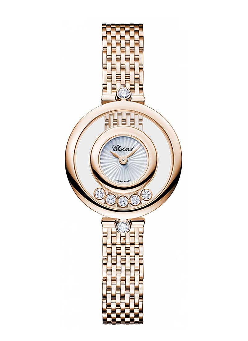 Chopard Happy Diamonds Icons in Rose Gold with Diamond Bezel