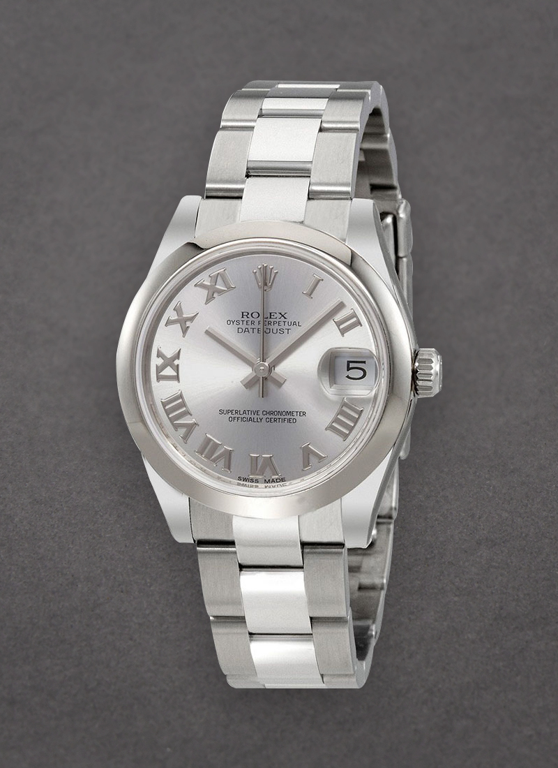 Rolex Unworn Mid Size DateJust in Steel with Domed Bezel