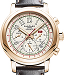 Mille Miglia 2014 Race Edition in Rose Gold on Brown Calfskin Leather Strap with White Dial