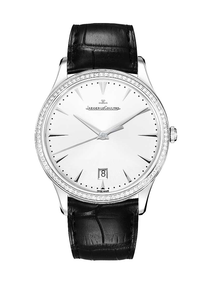 Jaeger - LeCoultre Master Grande Ultra Thin 40mm in White Gold with Diamonds Bezel