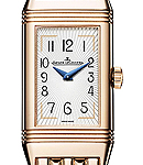 Reverso One Duetto Moon in Rose Gold on Rose Gold Bracelet with Silver and Brown Dial
