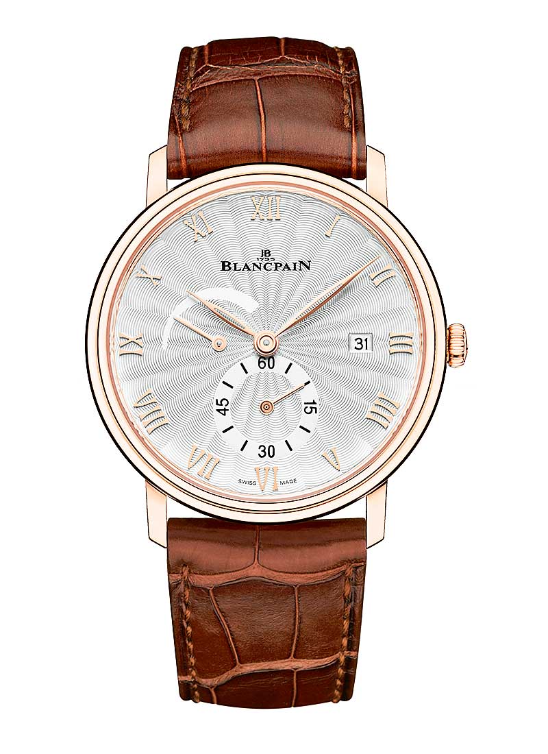 Blancpain Villeret Ultraplate Seconds Date & Power Reserve 40mm in Rose Gold