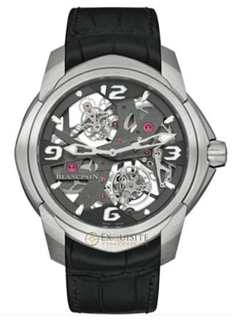 L-evolution Tourbillon in Platinum - Limited edition of 50 pieces on Black Leather Strap with Skeleton Dial