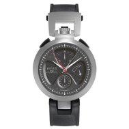 Pininfarina Sergio 1822 Amadeo in Steel on Black Rubber Strap with Grey Dial