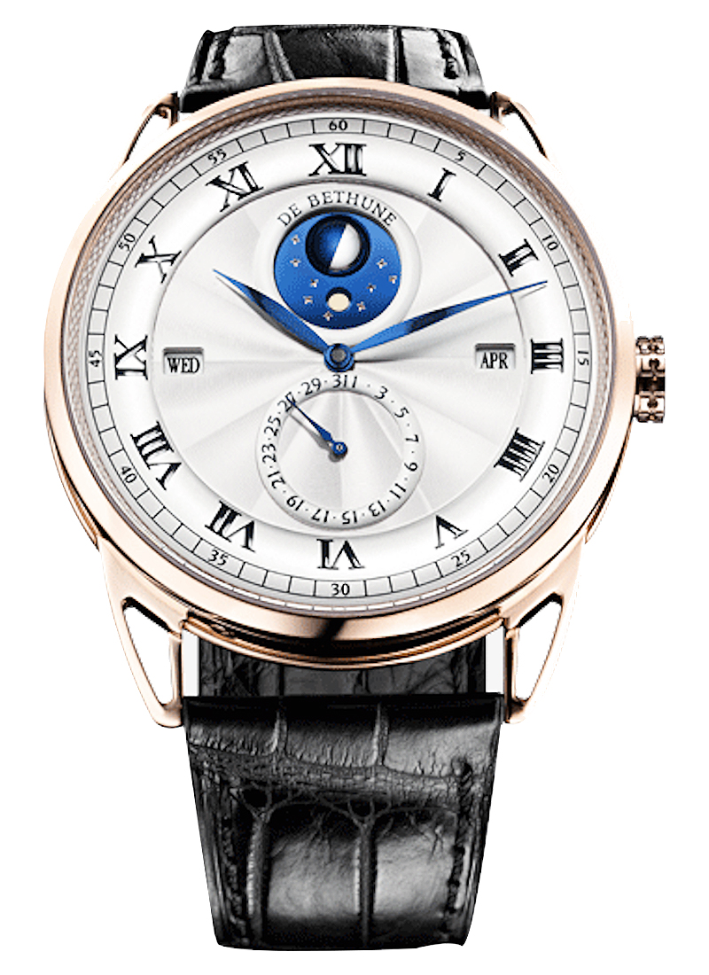 Debethune DB25QP Perpetual Calendar with Ball Moonphase in Rose Gold