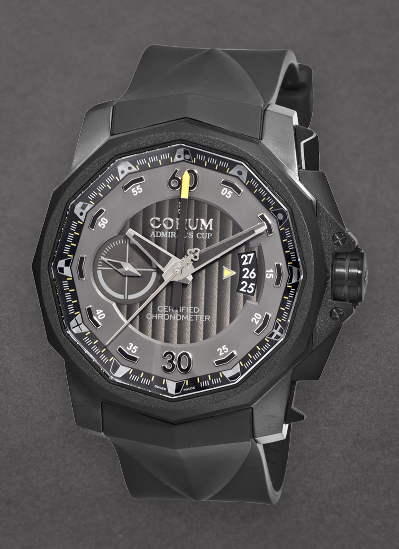 Corum Admirals Cup Chronograph in Black PVD Coated Titanium