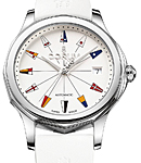 Admirals Cup Legend in Steel on White Rubber Strap with White Dial