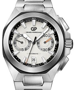 Sea Hawk Chronograph Automatic in Steel on Steel Bracelet with Silver Dial