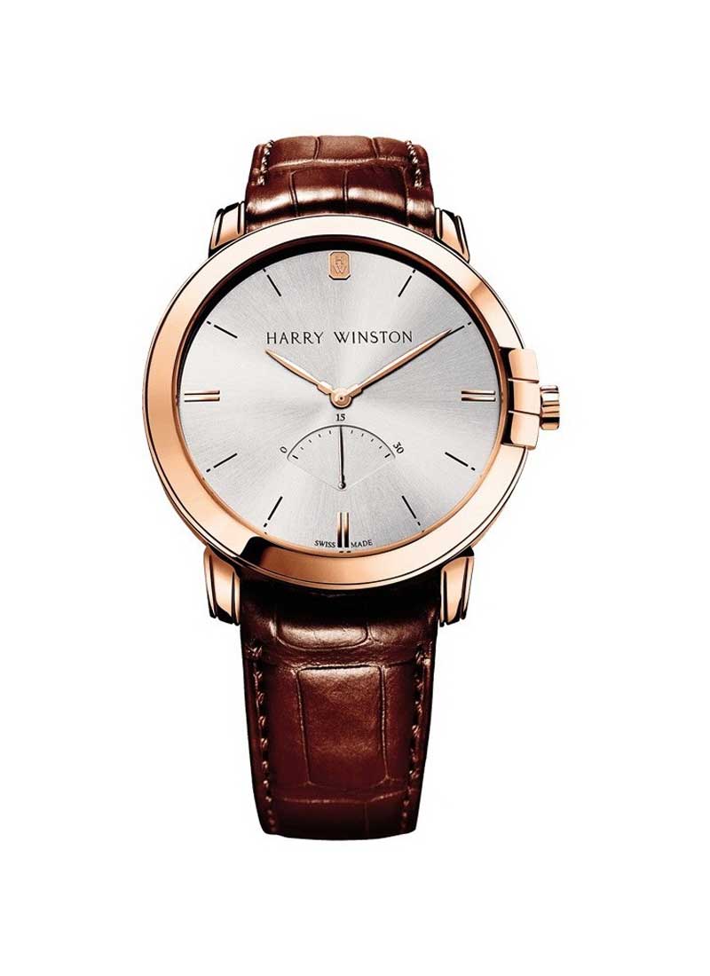 Harry Winston Midnight Retrograde Second Automatic 42mm in Rose Gold