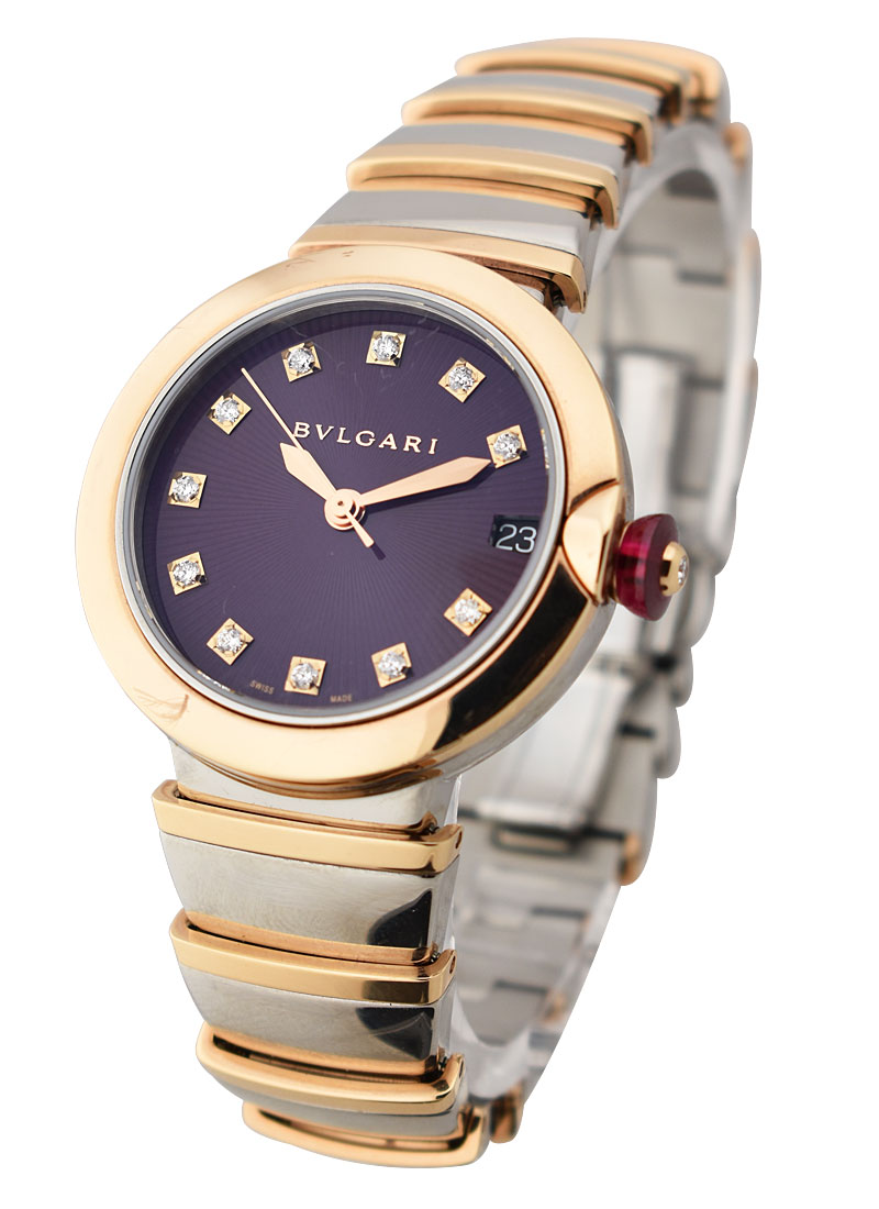 Bvlgari Lucea in Steel with Rose Gold Bezel