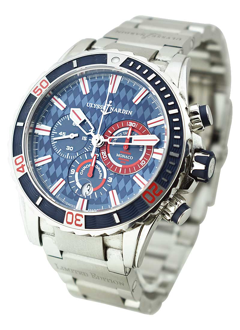 Ulysse Nardin Diver Chronograph Manufacture Monaco  in Stainless Steel