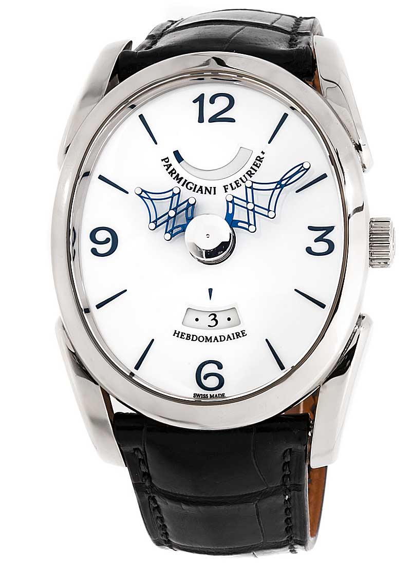 Parmigiani Ovale Pantographe 45mm in White Gold
