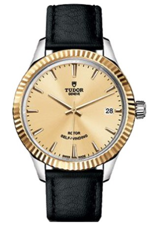 Tudor Style Series in Steel with Yellow Gold Bezel