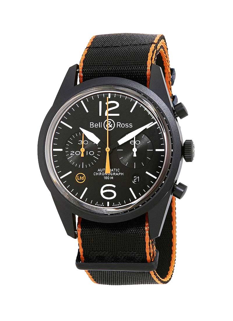 Bell & Ross Vintage BR 126 Carbon Orange Chronograph in PVD Steel - Limited Edition