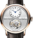 UTTE 42mm in Rose Gold on Brown Alligator Leather Strap with Silvery Dial