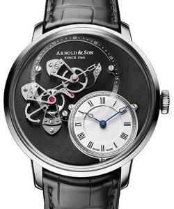DSBG 43.5 Automatic in Steel on Black Alligator Leather Strap with Black Dial
