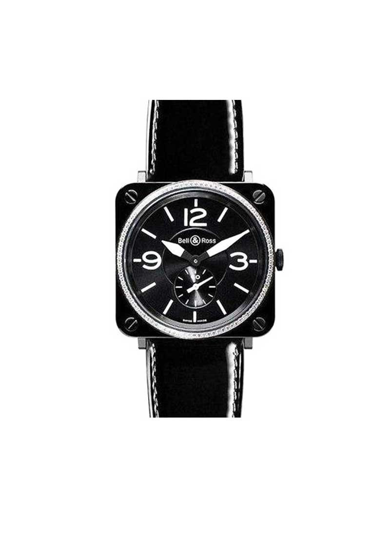Bell & Ross BR-S Instrument in Black Ceramic with Dimaond Bezel