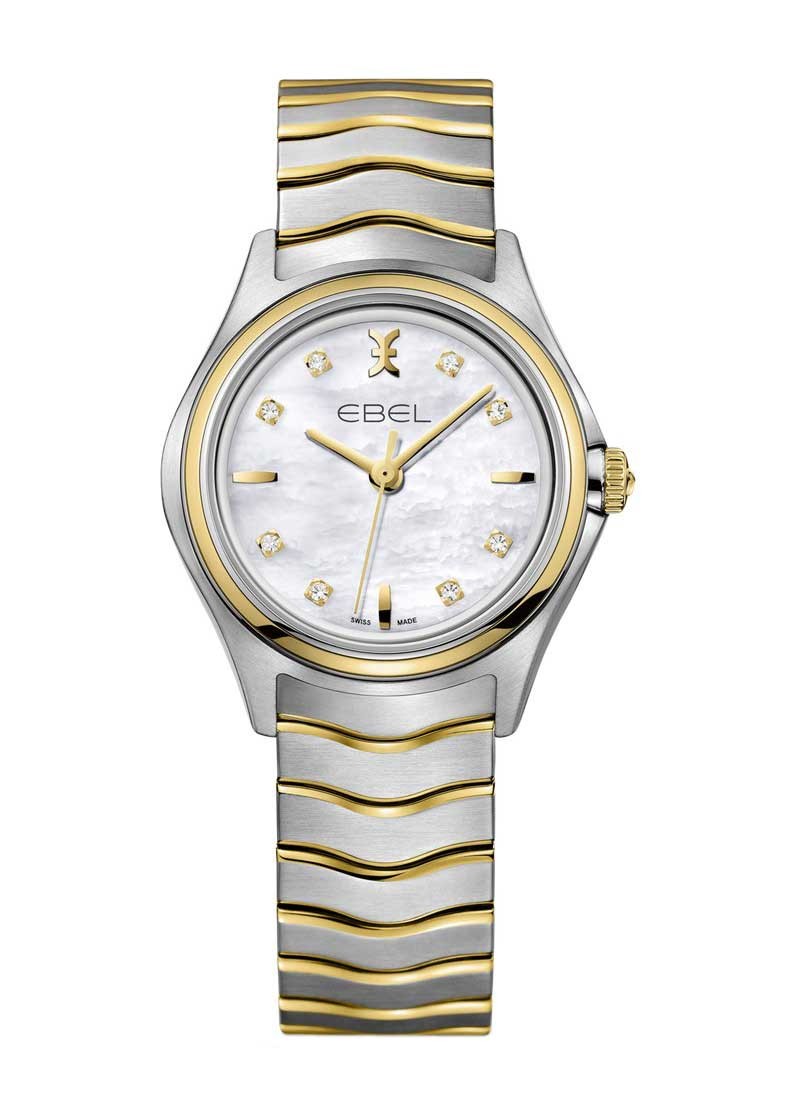 Ebel Classic Wave in Steel with Yellow Gold Bezel