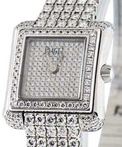 Imperatrice Diamond in White Gold with Diamond Bezel on White Gold Diamond Bracelet with Pave Diamond Dial