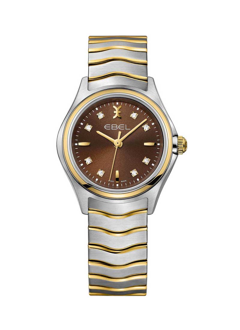 Ebel Wave 2-Tone 30mm Quartz in Yellow Gold and Steel