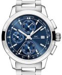 Ingenieur Chronograph 42mm in Steel on Steel Bracelet with Blue Dial