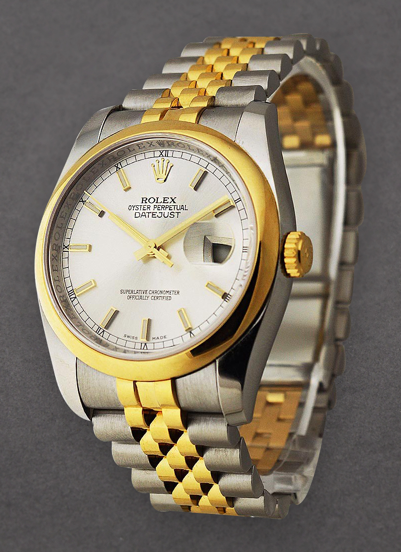 Pre-Owned Rolex Datejust 2-Tone 36mm Men's with Domed Bezel