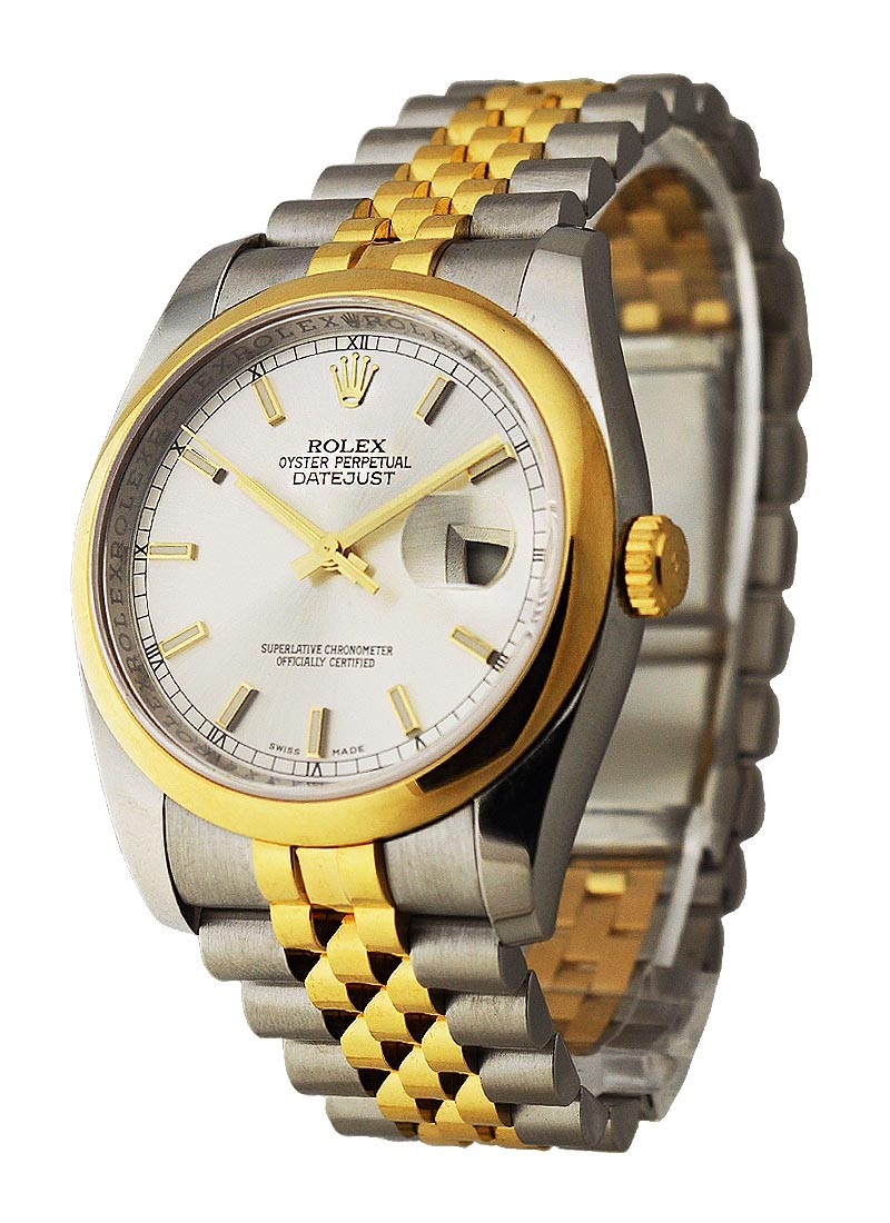 Pre-Owned Rolex Datejust 2-Tone 36mm Men's with Domed Bezel