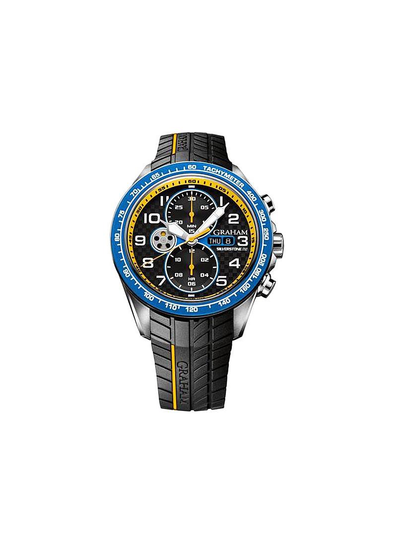 Graham Silverstone RS Racing in Steel with Blue Bezel