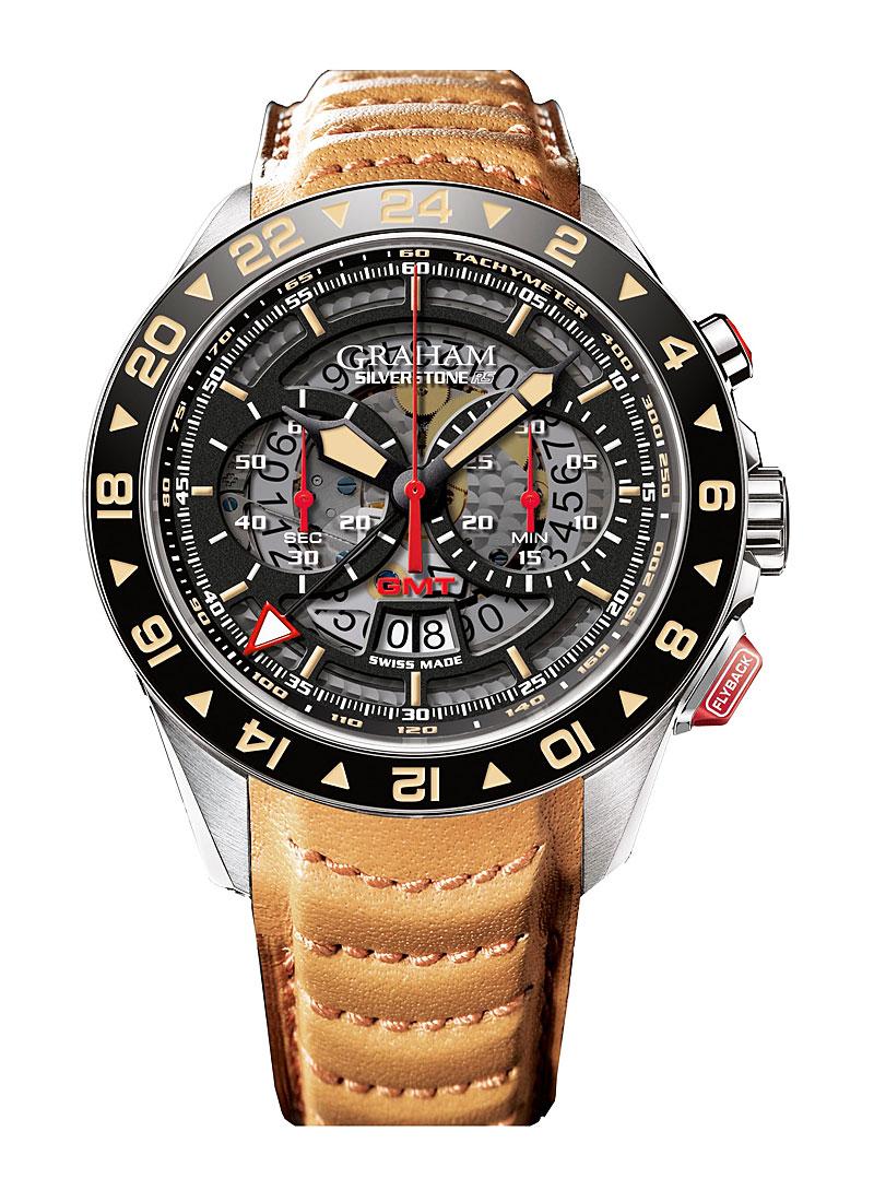 Graham Silverstone RS GMT Chronograph in Steel with Ceramic Bezel