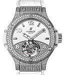 Big Bang Tourbillon Tutti Frutti in Steel with Diamond Bezel - Limited Edition of 18 Pieces on White Alligator Leather Strap with White Diamond Dial