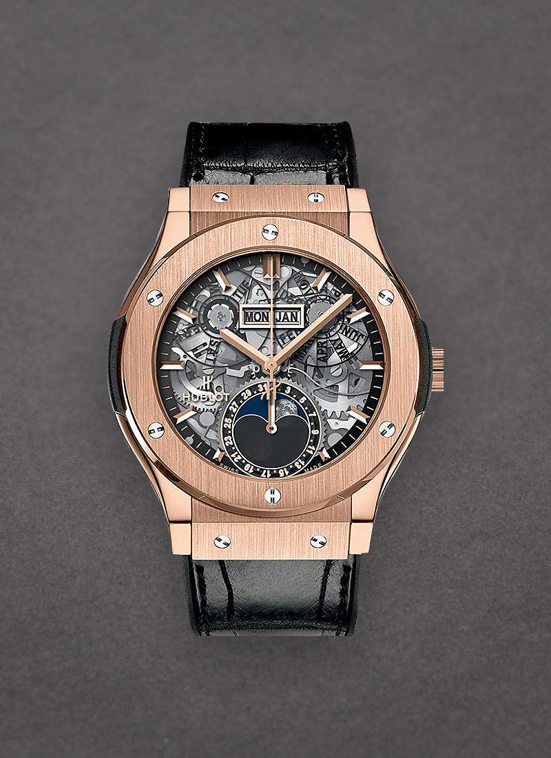 Hublot Classic Fusion Aerofusion Moonphase 42mm in King Gold