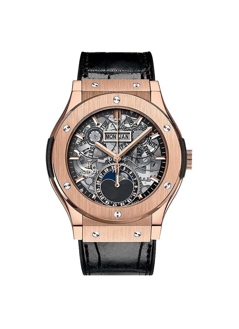 Hublot Classic Fusion Aerofusion Moonphase 42mm in King Gold
