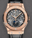 Classic Fusion Aerofusion Moonphase 42mm in King Gold On Black Leather Strap with Sapphire Dial