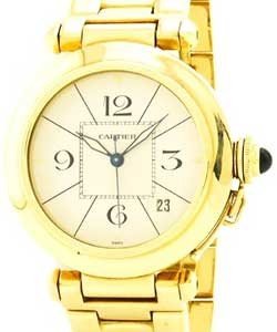 Pasha De 38mm in Yellow Gold on Yellow Gold Bracelet with Beige Dial