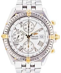Crosswind Two-Tone Chronograph in Steel and Yellow Gold On Steel and Yellow Gold Bracelet with White Roman Dial