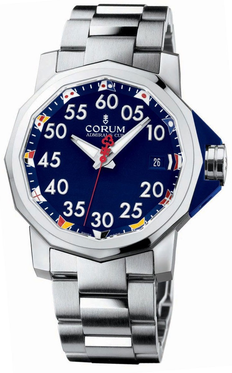 Admirals Cup Competition in Steel on Steel Bracelet with Blue Dial