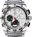 Pershing 005 45mm Automatic in Steel On Steel Bracelet with Silver and Black Sub Dial